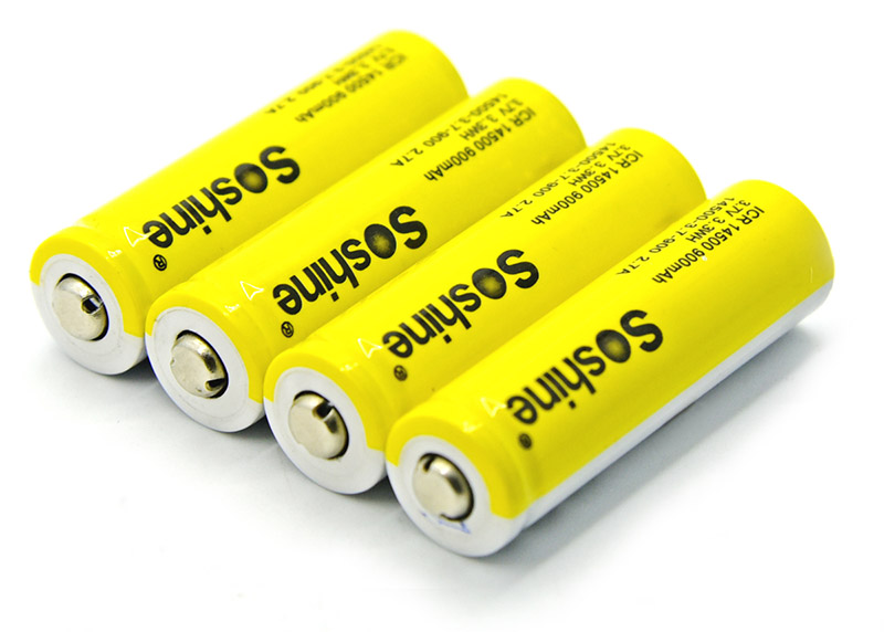 Soshine 14500 900mAh 3.7V (незащищенный)