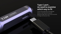 Брелок-светильник Xtar T1 UV (CREE XP-G3, 500лм, USB Type-C) Гарантия 3 месяца