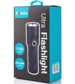 Soshine TC17 USB (ЗУ, 1x18650, XMK T6 White, 1100lm)
