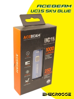 Acebeam UC15 Sky Blue (2x AAA /2x10440, XPL-HD/Red/UV, 1000 лм, 107 м)
