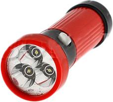 Ultraflash 3002-ТН 3LED (черно-красный)