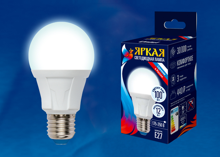 Uniel LED-A60 12W/NW/E27/FR 4000K