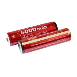 Аккумулятор Li-Ion Vapcell INR18650 N40 PCB (3,6/4,2 В, 10A, 4000 мАч,  41 мОм, 18,6x70 мм)