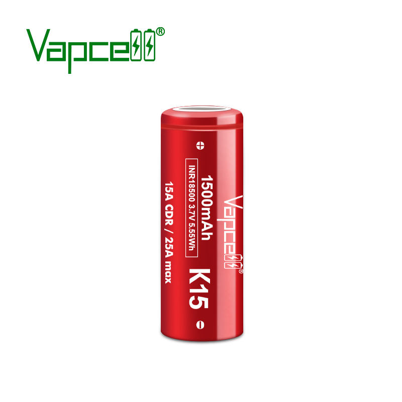 Vapcell INR18500 K15 15/25A 1500mAh 3,6/4,2V
