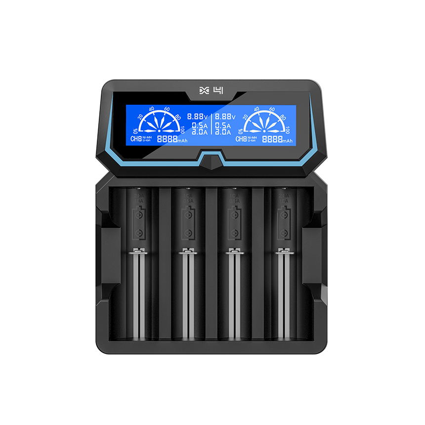 Зарядное устройство XTAR X4 (Ni-Mh, Ni-Cd 1,45 В / Li-Ion 4,2 В, от 31 до 71,5 мм)