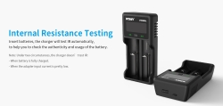 Зарядное устройство XTAR VC2SL (для 1-2 Li-Ion/Ni-Mh от 31 до 77 мм)
