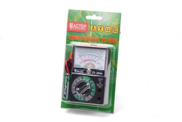 Мастер PROFESSIONAL YX-2000A мультитестер стрелочный БЕЗ УПАКОВКИ
