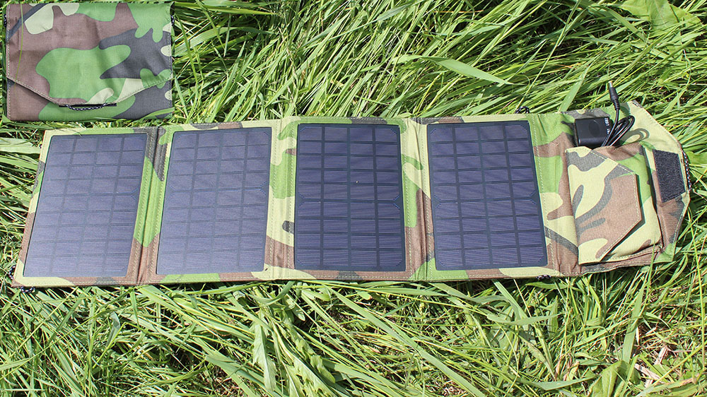 Солнечная батарея 13,5W 18V (army camo)