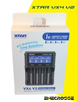Зарядное устройство XTAR VX4 V2 (для 1-4 Li-ion/Ni-MH/LiFePO4, 4 x 1 А, LCD дисплей)