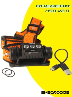 Acebeam H50 2.0 (3xLuminus SST20 5000K, 1x18650, 2000lm, 141m)