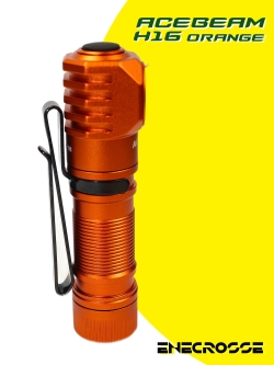 Acebeam H16 Orange (1xNichia 519A-V1 NW 5000K High CRI 90, 1x14500/AA, 650lm, 86m)