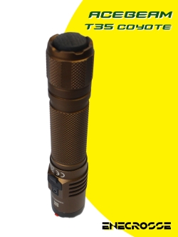 Фонарь Acebeam T35 5000K Coyote (1x Luminus SFT-40, 1x18650,1600 лм, 352 м)