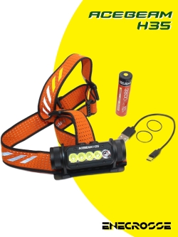 Фонарь Acebeam H35 6500K (4xLUXEON HL4X+RED, 1x18650, 2600 лм, 170 м)