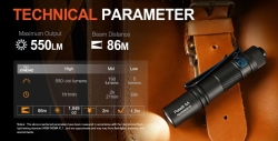 ACEBEAM Pokelit AA Orange (1xNICHIA 219F 5000K CRI90, 1xAA/14500, 550lm, 86m)