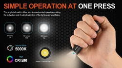ACEBEAM Pokelit AA Orange (1xNICHIA 219F 5000K CRI90, 1xAA/14500, 550lm, 86m)