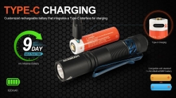 ACEBEAM Pokelit AA Orange (1xNICHIA 219F 5000K CRI90, 1xAA/14500, 550lm, 86m)