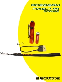 Фонарь ACEBEAM Pokelit AA Orange (УЦЕНКА, 1xNICHIA 219F 5000K CRI90, 1xAA/14500, 550лм, 86м)