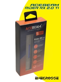 Фонарь EDC Acebeam Rider RX 2.0 TI (1хNichia 519A-V1 5000K High CRI90, 1xAA/14500, 700lm, 101m)