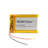 1100mAh Robiton LP603449 3.7V с защитной платой