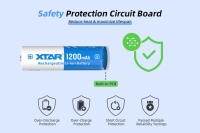 Аккумулятор Li-Ion XTAR 14500 (длина 50,2 мм, 3,6/4,2 В, 1200 мАч, 2,5 A)