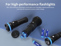 Аккумулятор Li-Ion XTAR 18650 (длина 69,3 мм, 3,6/4,2 В, 3600 мАч, 10 A)