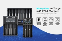 Аккумулятор Li-Ion XTAR 18650 (длина 69,5 мм, 3,6 В, 4000 мАч, 10 A)