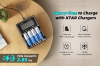 Аккумулятор Li-Ion XTAR 21700 (длина 75,1 мм, 3,6/4,2 В, 6000 мАч, 10 A)