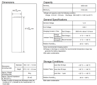 Аккумулятор Ni-MH FDK HR-4/3FAU-4500 (длина 66,3 мм, 1,2 В, 4500 мАч, 16 мОм)