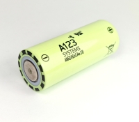 Аккумулятор LiFePO4 A123 ANR26650M1-B (длина 65 мм, 3,3/3,6 В, 70/120A, 2500 мАч, 8 мОм)