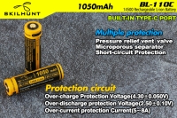 Skilhunt BL-110C 14500 2A 1050mAh 3,6/4,2V защищенный (ЗУ Type-C)