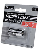 CR123A Robiton батарейка  СРОК ГОДНОСТИ: ДО 2025