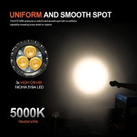 Acebeam E70 mini AL (3хNichia 519A 5000K CRI90, 1x18650, 2000lm, 153m)