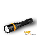 Подводный фонарь Fenix SD20 (1xXM-L2 U2/1xXQE, 2x18650, 1000lm, 100m)