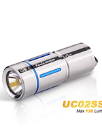 Фонарь Fenix UC02 Stainless Steel Blue 130lm