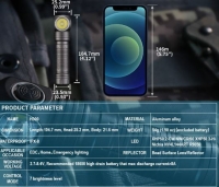 Skilhunt H300R RC Black NW 2500Lm