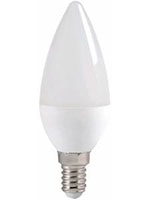 IEK-eco свеча E14 5Вт 450лм 4000К холодный белый свет (матовая)