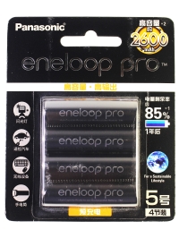 Аккумуляторы Panasonic Eneloop PRO AA BK-3HCCA/4BW