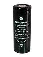 KeepPower IMR18500 10/20A 1100mAh (незащищенный)