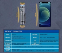 Skilhunt M200 V3 Black (1x18650, Samsung, 1400lm, 188m)