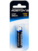 Robiton 14500 900 mAh защищенный, блистер