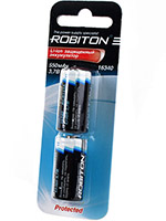 Robiton 16340 550mAh 3.7V защищенный (цена за 1 шт)