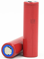 Аккумулятор Li-Ion Sanyo NCR18650GA (длина 65 мм, 3,6/4,2 В, 10 А, 3450 мАч, 26,5 мОм)