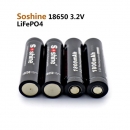 Аккумулятор LiFePO4 Soshine 18650P-3.2-1800 (длина 68,5 мм, 3,2/3,6 В, 5 А, 1800 мАч)