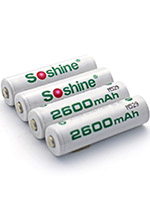 Soshine AA 2600 mAh 1.2v