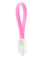 Soshine Apple Lightning - USB Кабель-брелок (21 см) pink