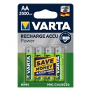VARTA RECHARGE ACCU POWER AA 2600 mAh (4 шт)