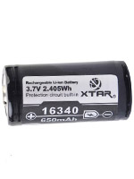 XTAR 16340 650 mAh protected