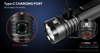 Acebeam E75 5000K Green (4хNichia 519A-V1 High CRI90, 1x21700, 3000lm, 210m)