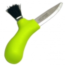Нож Morakniv Karl-Johan для грибов Lime (нерж. сталь, щетка из конского волоса, 10935)