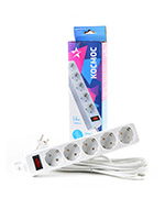 КОСМОС FKsm1.8m-5g(W) 5 гнезд, белый (БЕЗ УПАКОВКИ)